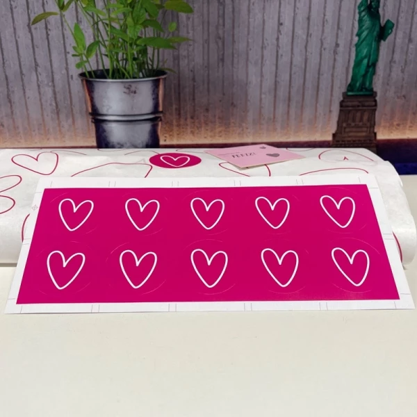 Combo coração rosa - 300 itens