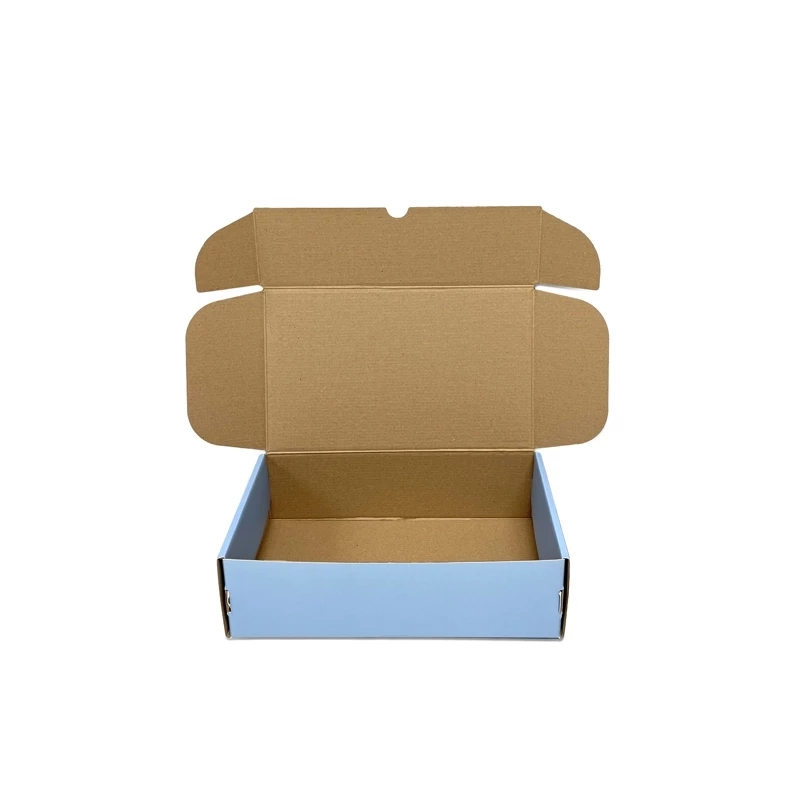 Caixa de Papelão Microondulado G08 Azul (31x18x9cm) - Embalagem para Envio