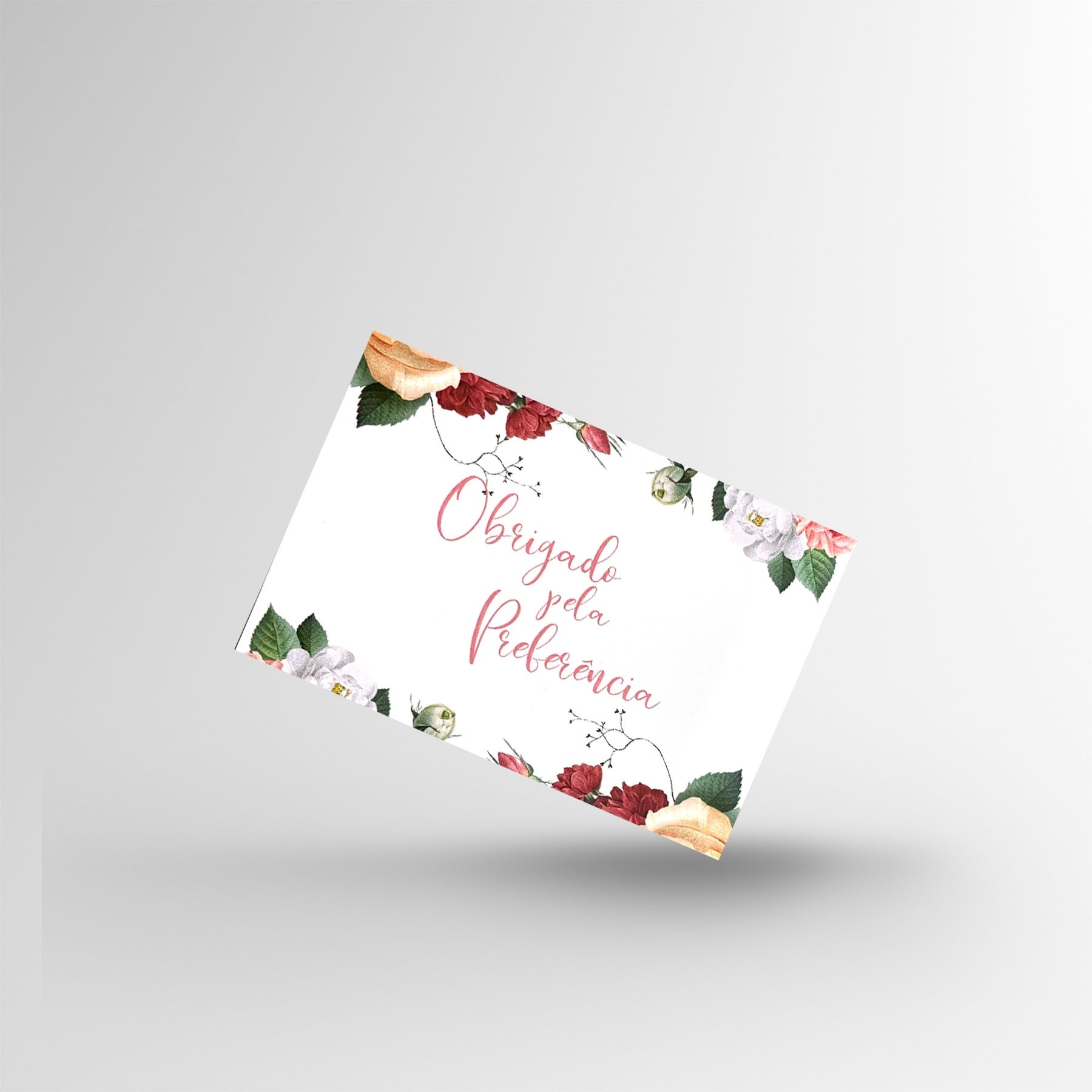 Cartão De Natal Agradecimento Ao Cliente 100 Unidades