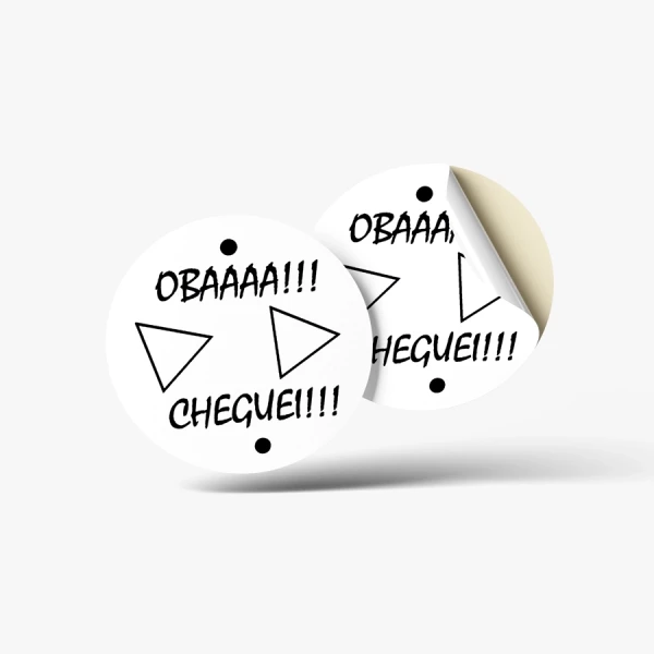 ADESIVOS OBA CHEGUEI REDONDO