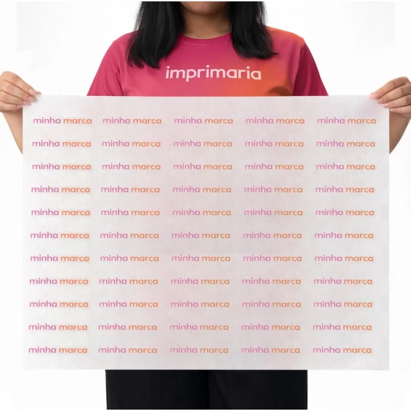 Papel Seda Personalizado 46x65 cm - Ideal para Itens Volumosos