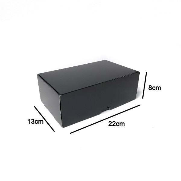 50 caixas de papel preta "G" (22x13x8) - Soft