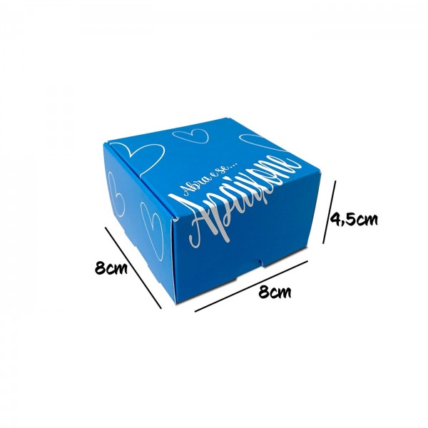Caixa de papel MINI (8x8x4,5) - Azul